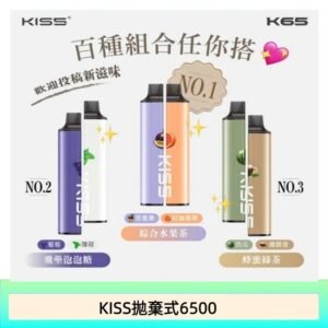 凱斯KISS 6500口一次性/拋棄式電子煙彈磁吸式混搭口味充電款