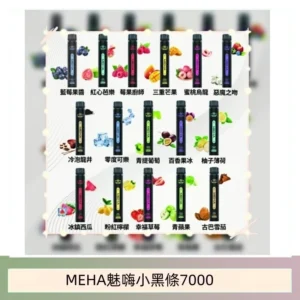 MEHA XBAR 魅嗨 小黑條7000口 拋棄式電子煙·續航持久