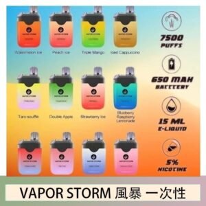 Vapor Storm風暴電子煙7500口（5%）一次性